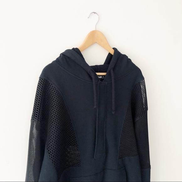 Black Mesh Hoodie, Made in Italy - Picture 4 of 10